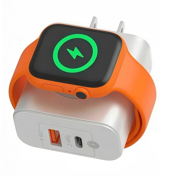 Charging Blocks for Apple Watch Charger, USB C Charger Block 3 in 1,PD23W USB C Fast Charging Dual Ports Compatible with iPhone Duo/18/17/16/15,iPad,AirPods,iWatch Series Ultra 3/SE 3/11
