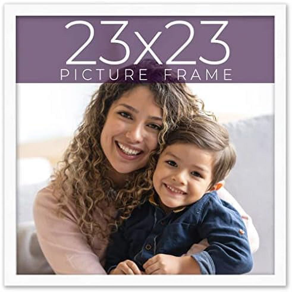 23X23 Frame White Real Wood Picture Frame Width 0.75 Inches | Interior ...