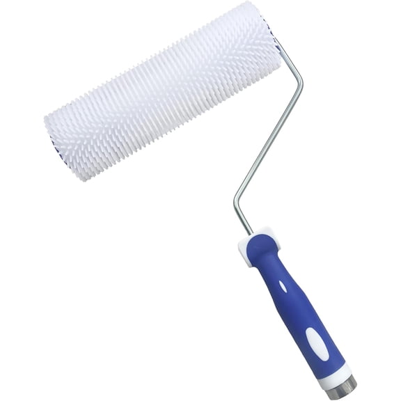 23cm/9'' 1PC Epoxy Floor Paint Spiked Roller - Spike Height Air Bubble Removal Tool, Fits Telescopic Rods for Latex Paint Construction