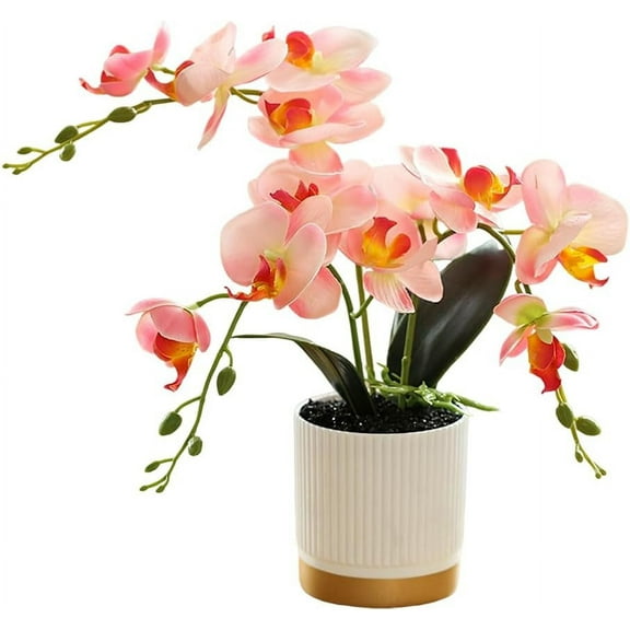 23cm Artificial Silk Pink Phalaenopsis Home Decoration Bouquet