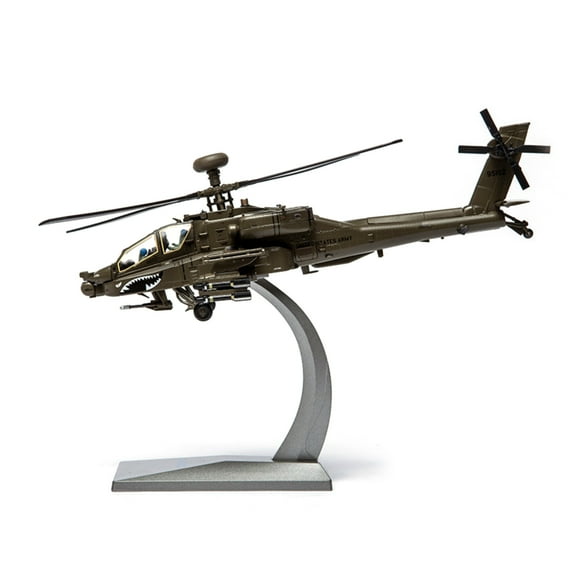 23cm Diecast Alloy 1/72 Scale US Army AH-64 Apache Bomber Aircraft Model Toy Gift TAPDRA Spare Part