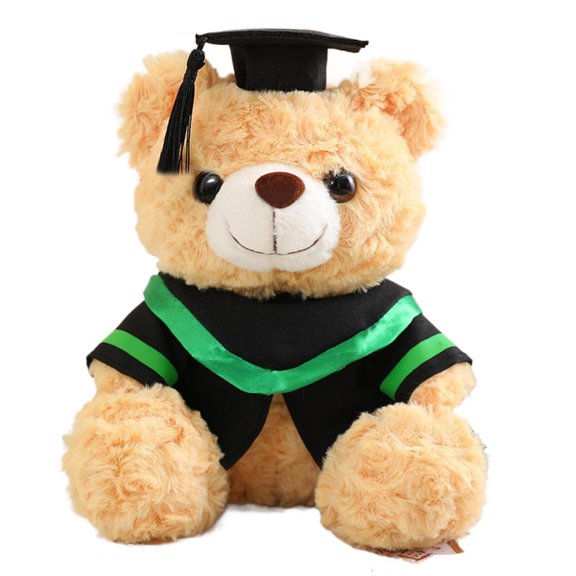 23cm Lovely Graduation Bear Plush Toy Small Sitting Bear Toy Perfectly for Students and Teachers as Memorable Gift