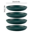 thumbnail image 1 of 23cm Round Salad Dessert Dinner Plate Stackable Unbreakable Reusable 4Pcs Wheat Straw Dish Microwave Safe Fruit Plate for Dining, 1 of 10