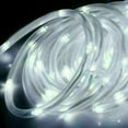 thumbnail image 1 of 23ft 50LEDs Christmas Solar Powered Rope Tube String Lights Strip Outdoor Garden Xmas Tree Holiday Decor Fairy Lights, White, 1 of 12