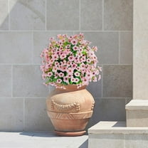 23in Artificial Violet Ball Topiary Trees with Ground Spikes, 1 Pack Fake Artificial Bushes Plants,Faux Artificial Shrubs Tree for Indoor Outdoor Front Porch Decor (MC)