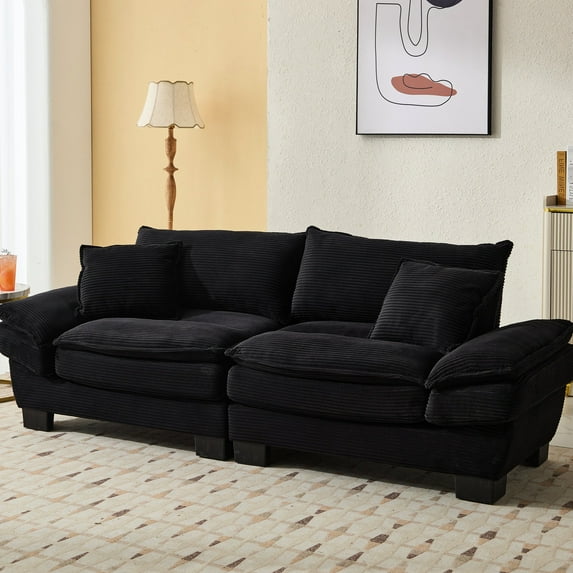 23in Seat Depth, Removable Cushion - Easy Maintenance - Bedroom, Dorm Use - Practical Sofa