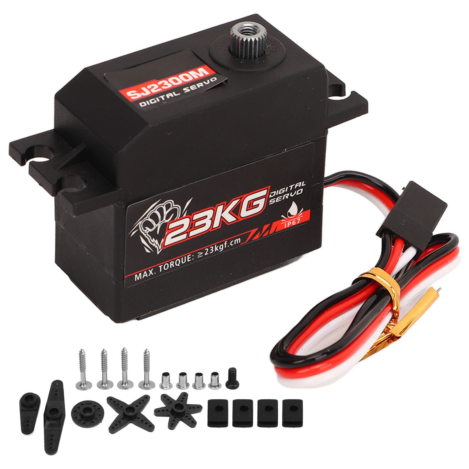 HobbyPark 65kg High Torque Waterproof RC Servo - Coreless Motor, Metal Gears, HV 8.4V For 1/8 1/10 Crawlers 2 thumbnail image