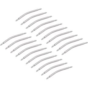 23mm Curved Spring Bar Pins 1.5mm Dia Stainless Steel Double Flanged End Watch Band Link Pin 20pcs