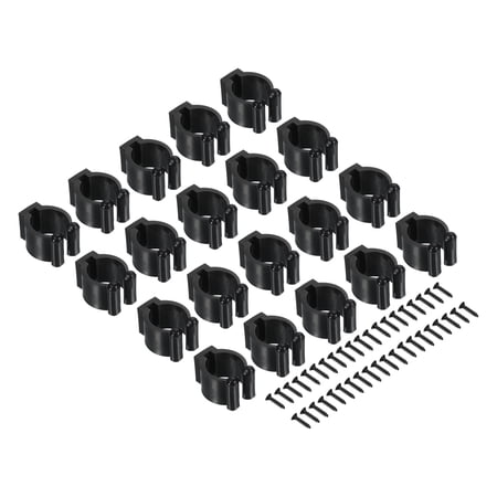 23mm Dia Billiards Snooker Cue Locating Clip Holder Fishing Rod Racks, 20 Pack