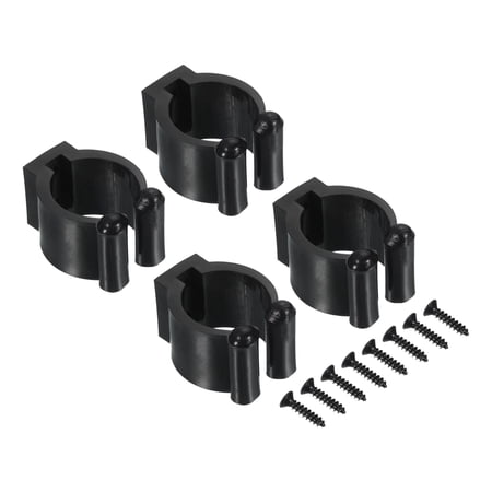 23mm Dia Billiards Snooker Cue Locating Clip Holder Fishing Rod Racks, 4 Pack