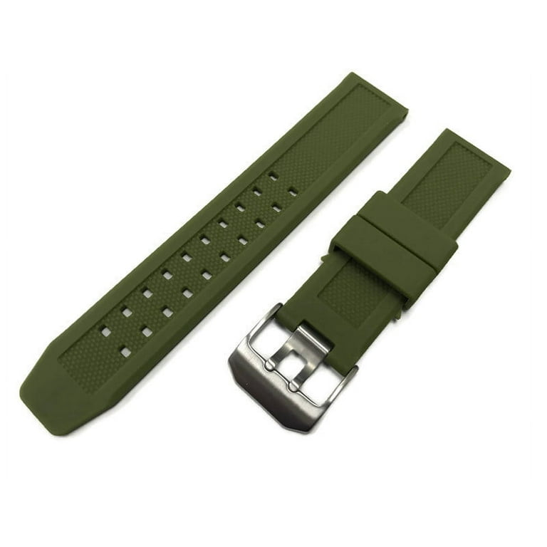 23mm Replacement Rubber Watch Band Strap Fit Luminox Navy Seal EVO 3050 8800 3950 Green Walmart