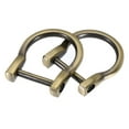 thumbnail image 1 of 23mm U Shape Horseshoe D-Rings Zinc Alloy Electroplated Light Bronze 6 Pack, 1 of 5
