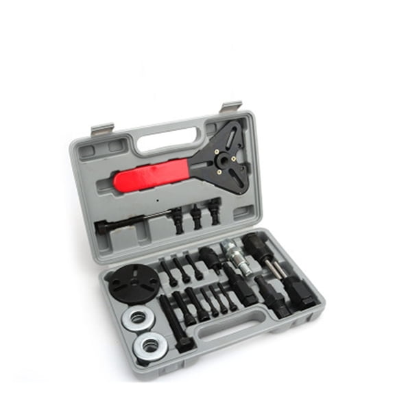 23pcs Car Air Conditioning Repair Tool Compressor Clutch Bearing Disassembly Tool Cold Air Pump Head Suction Cup Puller ,Easy to Use