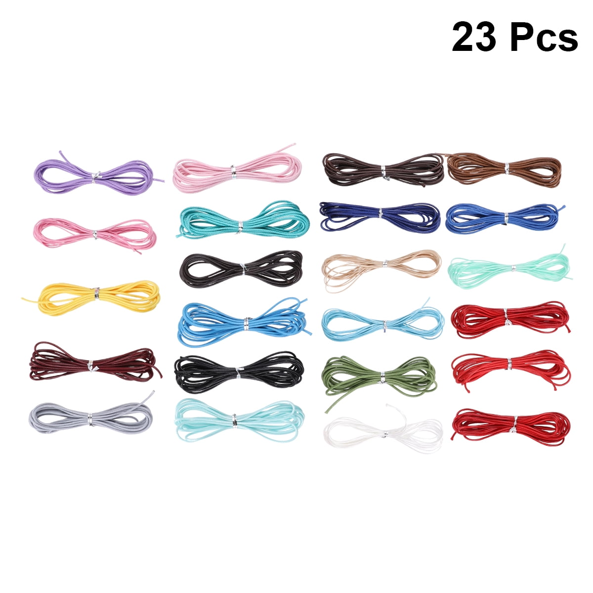 23pcs DIY Handcraft Braided Rope Wax Thread Rope Bracelet Necklace