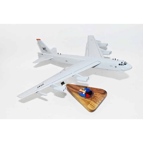 23rd Bomb Squadron Bomber Barons B-52H Model, 1/124 (18") Scale, Mahogany, Bomber
