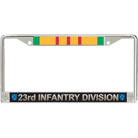 23rd Infantry Division Vietnam Veteran Service Ribbon License Plate Frame