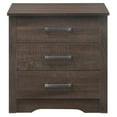 thumbnail image 1 of 23x 18 x 22 in. Hudson 3-Drawer Wenge Nightstand, 1 of 1