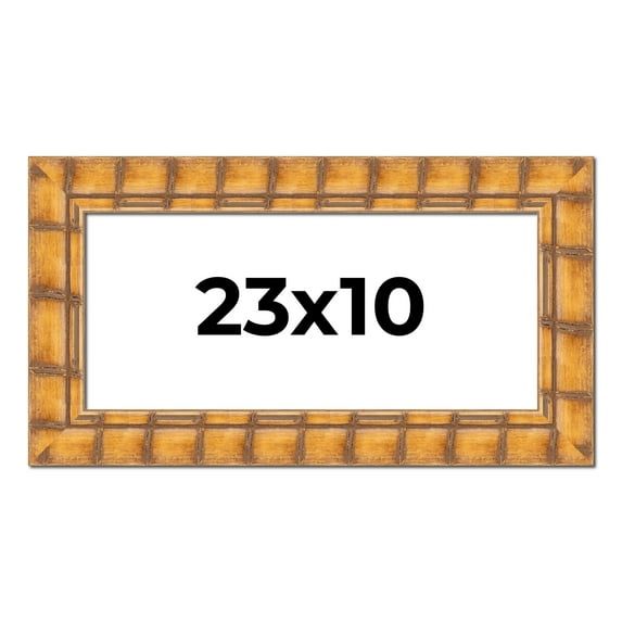 23x10 Frame Beige Real Wood Picture Frame Width 3 inches | Interior Frame Depth 0.5 inches |