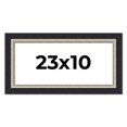thumbnail image 1 of 23x10 Frame Black Real Wood Picture Frame Width 2.25 Inches | Interior Frame Depth 0.5 Inches |, 1 of 8