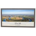 thumbnail image 1 of 23x10 Frame Blue Kingsley Pewter Solid Wood Picture Frame Width 0.75 Inches |Interior Depth 0.5, 1 of 8