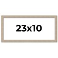 thumbnail image 1 of 23x10 Frame Grey Solid Wood Picture Frame Width 1 Inches | Interior Frame Depth 0.5 Inches |, 1 of 8