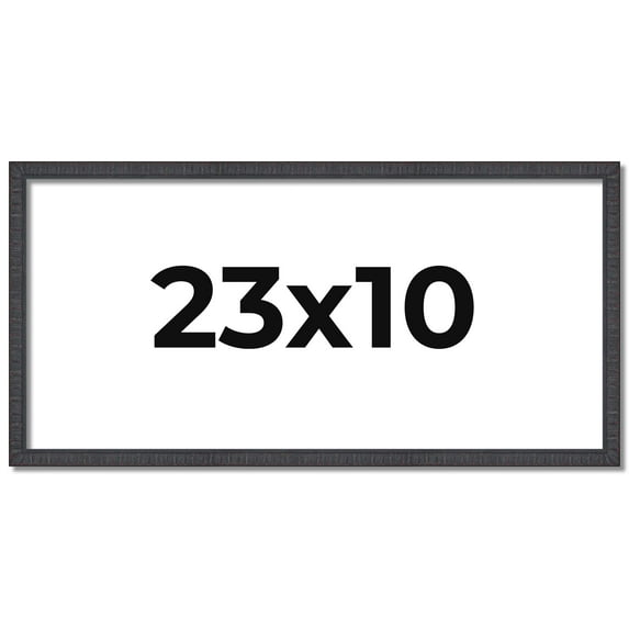 23x10 Rustic Brown Real Wood Picture Frame Width 0.75 inches | Interior Frame Depth 0.5 inches |