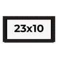 thumbnail image 1 of 23x10 Shadow Box Black Solid Wood Display Picture Frame | 1 Inch Rabbet Depth | | 1.375 Inch, 1 of 4