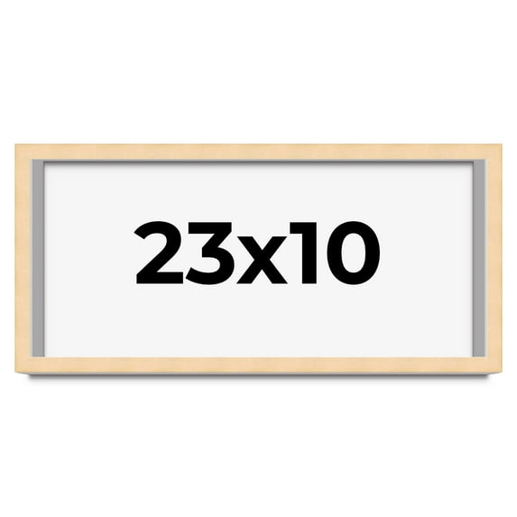 23x10 Shadow Box Frame Brown | 0.875 Inches Deep Real Wood Contemporary Shadowbox Display Frame |