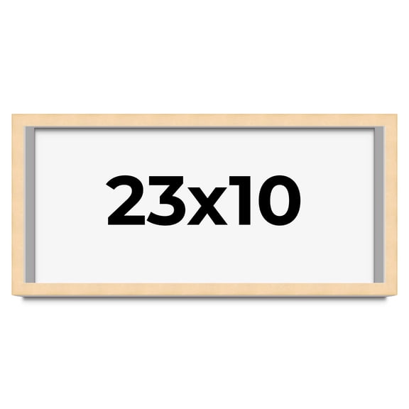 23x10 Shadow Box Frame Brown | 0.875 Inches Deep Real Wood Contemporary Shadowbox Display Frame |