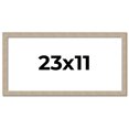 thumbnail image 1 of 23x11 Frame Grey Solid Wood Picture Frame Width 1 Inches | Interior Frame Depth 0.5 Inches |, 1 of 8