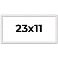 thumbnail image 1 of 23x11 Frame White Real Wood Picture Frame Width 0.75 inches | Interior Frame Depth 0.5 inches |, 1 of 8