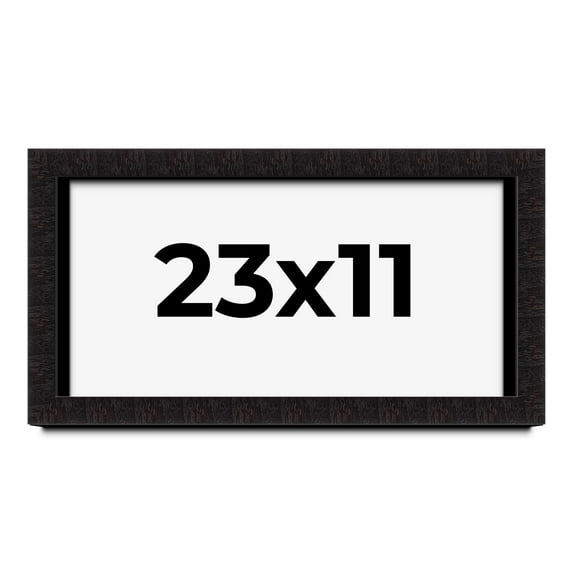 23x11 Shadow Box Black Solid Wood Display Picture Frame | 1 Inch Rabbet Depth | | 1.375 Inch