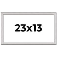 thumbnail image 1 of 23x13 Frame Silver Inner Slope Bevel Picture Frame | 1 Inch Moulding Width | 0.75 Inch Rabbet Depth, 1 of 8