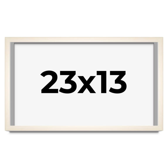 23x13 Frame White Wheat Solid Wood Picture Frame | Moulding Width 0.75 Inches | Interior Depth 0.5