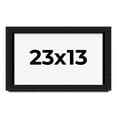 thumbnail image 1 of 23x13 Shadow Box Black Solid Wood Display Picture Frame | 1 Inch Rabbet Depth | | 1.375 Inch, 1 of 4