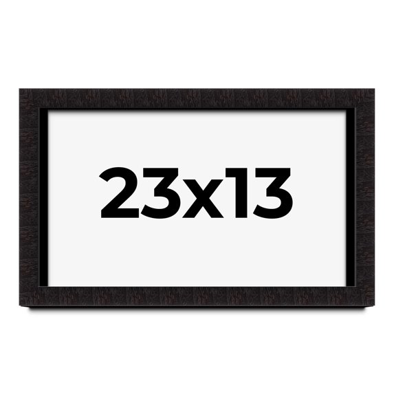 23x13 Shadow Box Black Solid Wood Display Picture Frame | 1 Inch Rabbet Depth | | 1.375 Inch