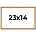 thumbnail image 1 of 23x14 Frame Beaded Gold Solid Wood Picture Frame | 0.75 Inches Moulding Width | Liscio Oro, 1 of 8