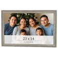 thumbnail image 1 of 23x14 Frame Grey Solid Wood Picture Frame Width 1 Inches | Interior Frame Depth 0.5 Inches |, 1 of 8