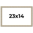 thumbnail image 1 of 23x14 Frame Grey Solid Wood Picture Frame Width 1 Inches | Interior Frame Depth 0.5 Inches |, 1 of 8