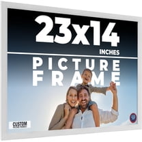 23x14 Frame White Real Wood Picture Frame Width 0.75 inches | Interior Frame Depth 0.5 inches |
