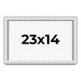 thumbnail image 1 of 23x14 Shadow Box Frame Silver | 1.625 Inches Deep Real Wood Contemporary Shadowbox Display Frame |, 1 of 7