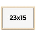thumbnail image 1 of 23x15 Frame Beige Real Wood Picture Frame Width 0.75 inches | Interior Frame Depth 0.5 inches |, 1 of 8