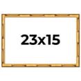 thumbnail image 1 of 23x15 Frame Gold Bamboo Solid Wood Picture Frame | 1 Inch Moulding Width | Interior Frame Depth, 1 of 8
