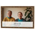 thumbnail image 1 of 23x15 Frame Gold Kingsley Distressed Solid Wood Picture Frame Width 0.75 Inches | Interior Frame, 1 of 8