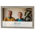 thumbnail image 1 of 23x15 Frame Grey Solid Wood Picture Frame Width 1 Inches | Interior Frame Depth 0.5 Inches |, 1 of 8