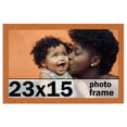 thumbnail image 1 of 23x15 Frame Honey Pecan Brown Picture Frame - Modern Photo Frame Includes UV Acrylic Shatter Guard, 1 of 8