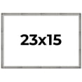 thumbnail image 1 of 23x15 Frame Silver Grey Distressed Solid Wood Picture Frame | 0.75 Inch Moulding Width | Interior, 1 of 8