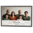 thumbnail image 1 of 23x15 Frame Silver Grey Distressed Solid Wood Picture Frame | 0.75 Inch Moulding Width | Interior, 1 of 8
