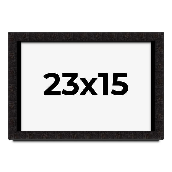 23x15 Shadow Box Black Solid Wood Display Picture Frame | 1 Inch Rabbet Depth | | 1.375 Inch