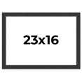 thumbnail image 1 of 23x16 Frame Black Real Wood Picture Frame Width 1.25 Inches | Interior Frame Depth 0.5 Inches |, 1 of 8